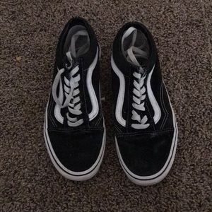 Black old skool vans